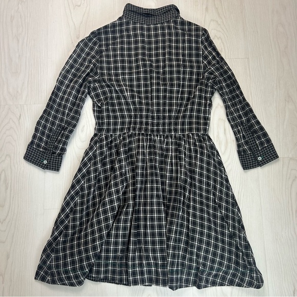 Moulinette Soeurs Anthropologie 100% Cotton Plaid Mini Dress Whimsy Goth Size 6 - Picture 3 of 9